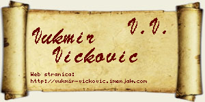 Vukmir Vicković vizit kartica